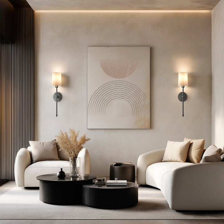 WIRELESS CYLINDRICAL WALL SCONCES (SET OF 2)