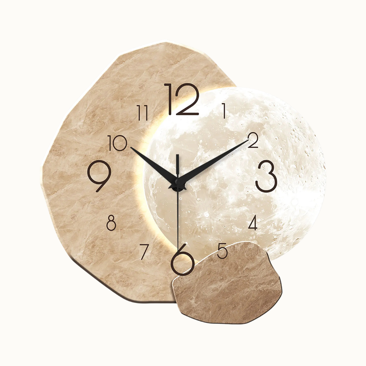 Kyoto | Moon Wall Clock with Minimalist Design