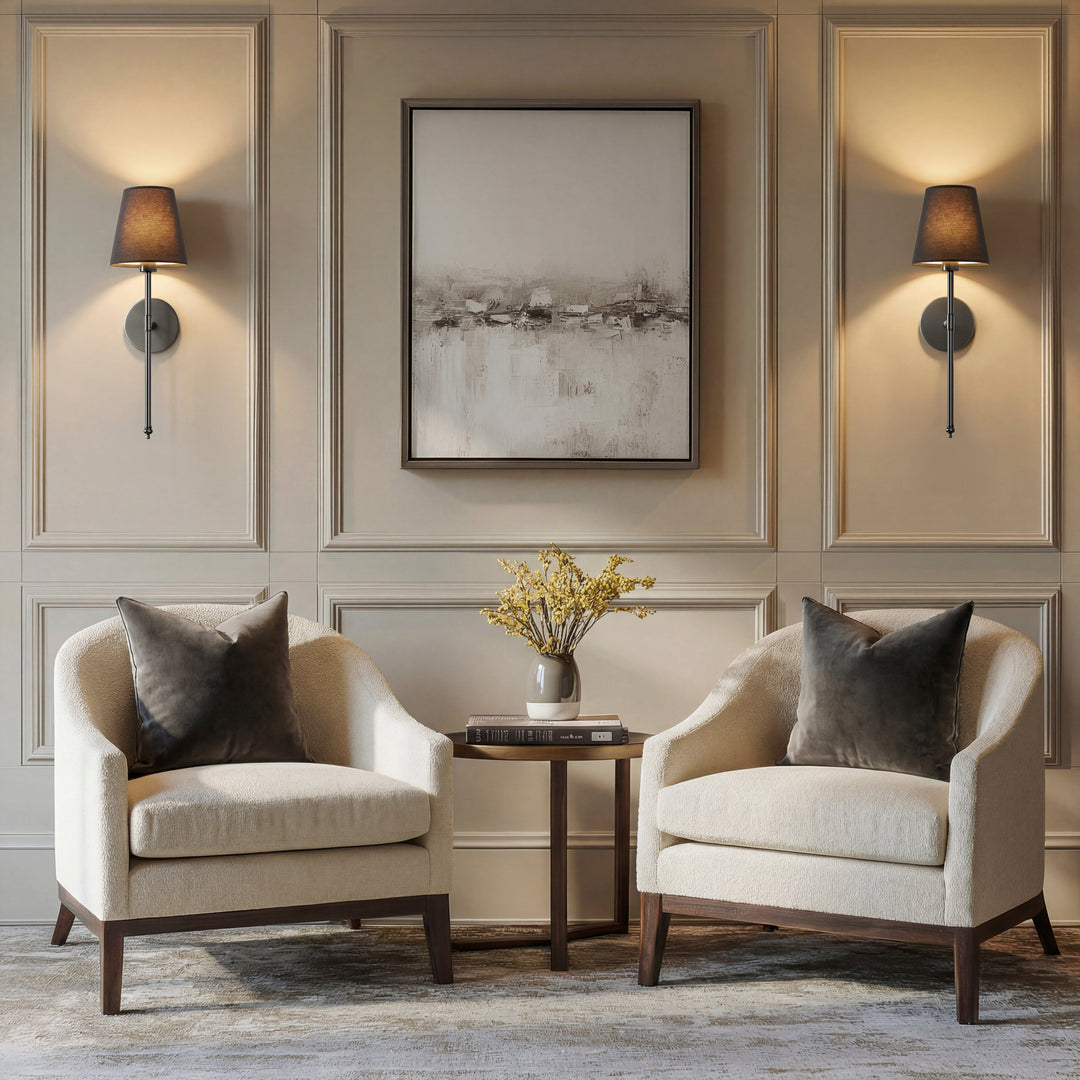 WIRELESS DARK WALL SCONCES (SET OF 2)