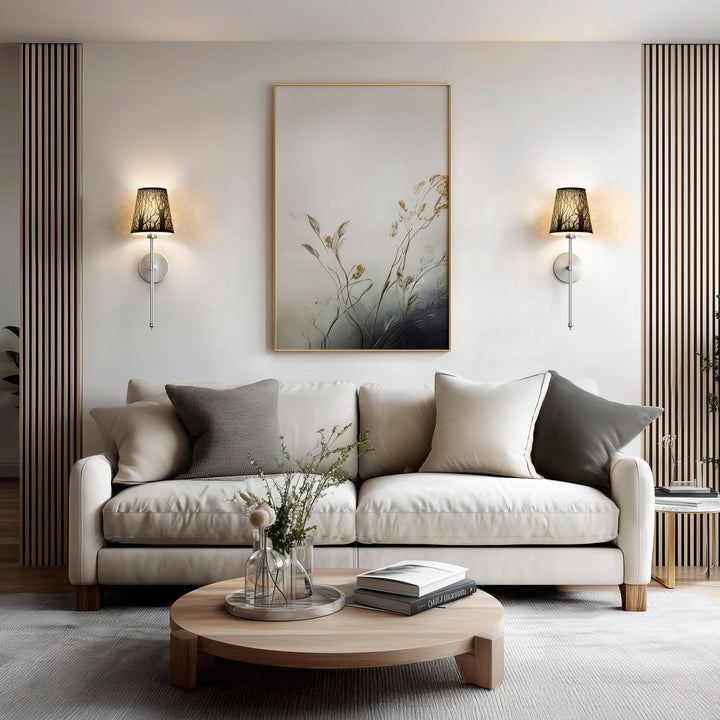 WIRELESS METALLIC WALL SCONCES (SET OF 2)