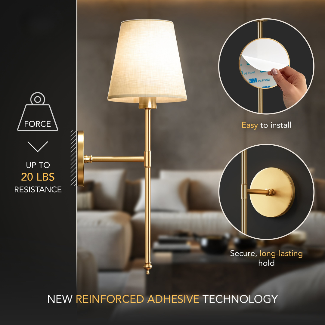 WIRELESS CYLINDRICAL WALL SCONCES (SET OF 2)