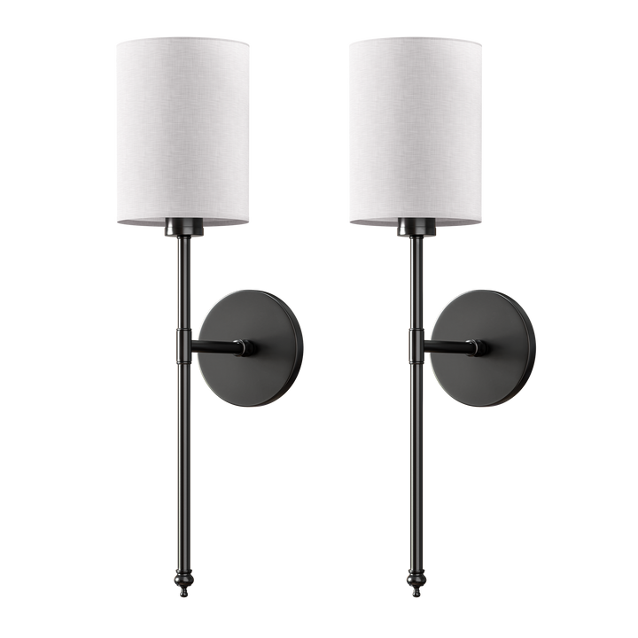WIRELESS CYLINDRICAL WALL SCONCES (SET OF 2)