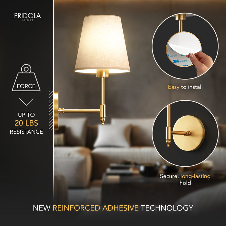 MODERN WIRELESS WALL SCONCE