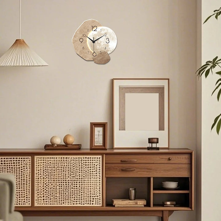 Kyoto | Moon Wall Clock with Minimalist Design