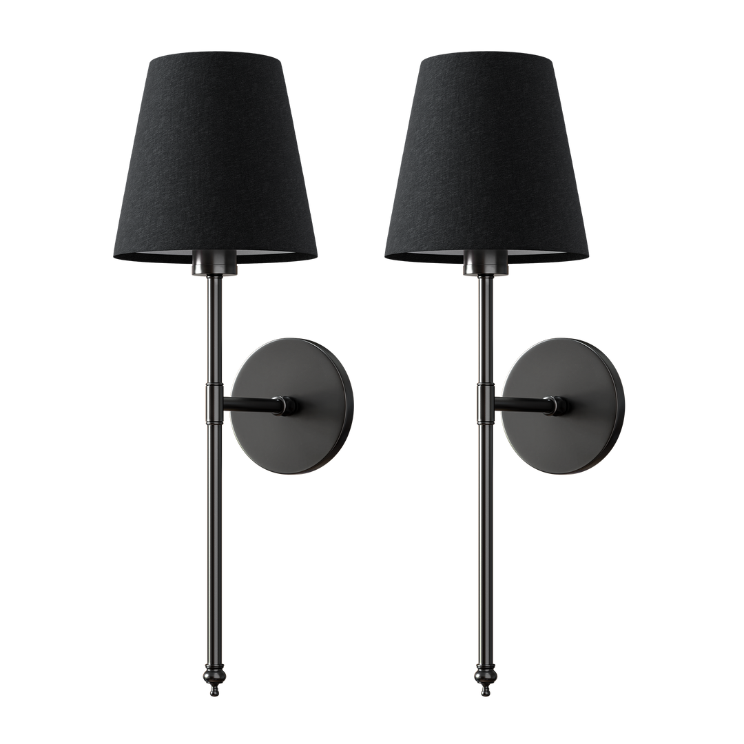 WIRELESS DARK WALL SCONCES (SET OF 2)