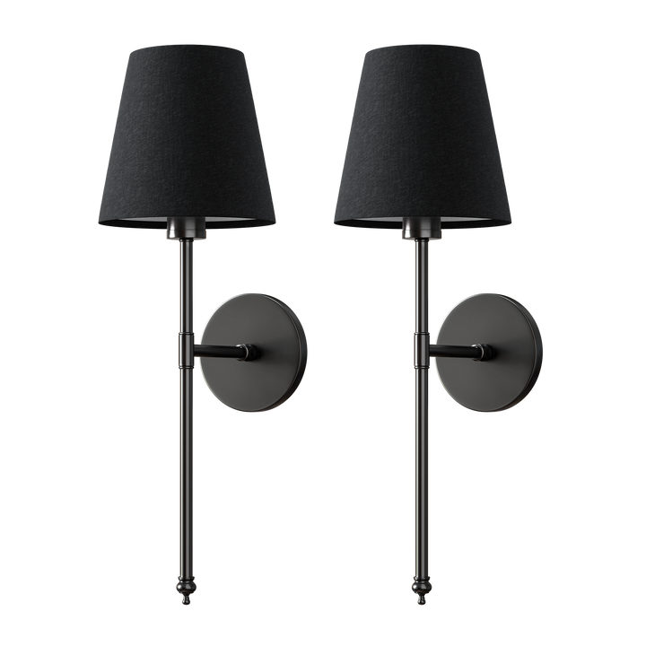 WIRELESS DARK WALL SCONCES (SET OF 2)