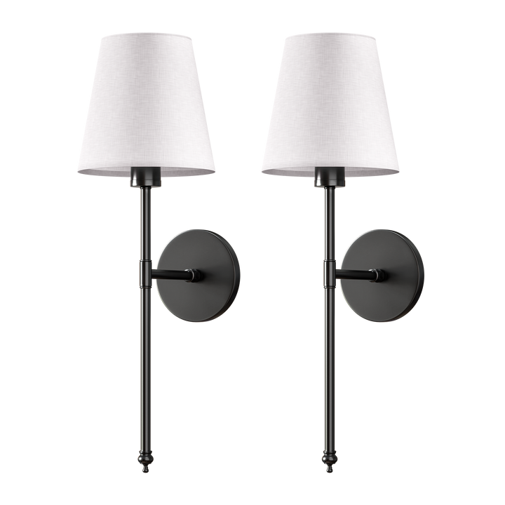 WIRELESS WALL SCONCE (SET OF 2 + 2 BULBS INCLUDED)